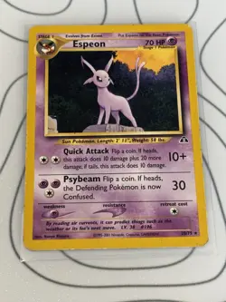 Vintage Espeon Neo Discovery 20/75 Regular Rare Pokemon TCG - Image 1