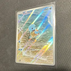 Pokemon Squirtle Illustration Rare Full Art Holo 170/165 Scarlet & Violet 151 6… - Image 1