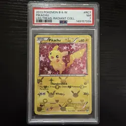 Pokemon TCG NM PSA 7 Pikachu B&W Legendary Treasure Radiant Collection #RC7 2013 - Image 1
