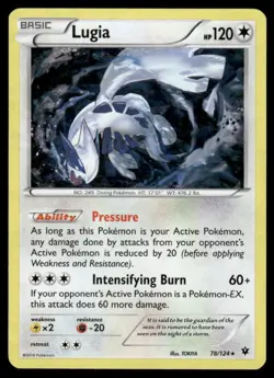 Pokemon Cards Lugia (XY Fates Collide) 78/124 CRACKED ICE Holo NM - Image 1