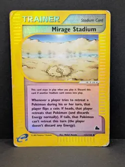 Mirage Stadium 132/144 Skyridge Reverse Holo Rare Pokemon TCG Nintendo DMG - Image 1