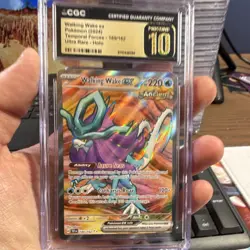 Walking Wake ex Pokemon Temporal Forces 189/162 Rare Holo CGC Pristine 10 2024 - Image 1