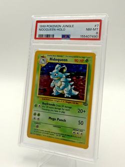 NIDOQUEEN 1999 POKEMON JUNGLE 1ST EDITION HOLO RARE 7/64 PSA 8 - Image 1