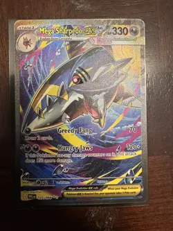 Mega Sharpedo ex 127/094 SIR 2025 Pokemon TCG Phantasmal Flames NM-Mint+ MT - Image 1