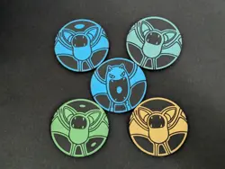 Pokemon TCG Collect 151 Chinese Blind Box Zubat Golbat Coin Lot Of 5 - Image 1