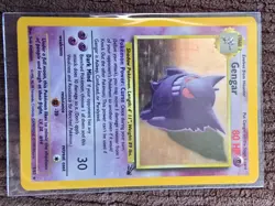 1999 POKEMON FOSSIL 5 GENGAR-HOLO PSA Est. 6 - Image 3