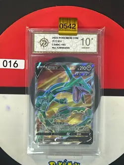 Grade10 Pokemon TCG Chinese Rayquaza V SR - Scarlet & Violet, CS4bC-145 - Image 1