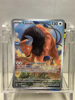 Pokemon Tauros Art Holo Illustration Rare 130 HP 096/086 English (chaos rising) - Image 1