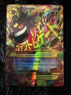 Pokemon M Gengar EX Full Art Secret Rare Holo Mega 220 HP XY Phantom Forces - Image 1