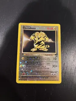 2003 WOTC POKEMON BEST OF GAME ELECTABUZZ #1 REV HOLO STAMPED BATTLEZONE PROMO B - Image 1