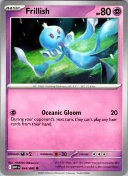 Frillish 044/086 Common White Flare Pokemon Near Mint - Image 1