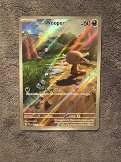 Paldean Wooper 102/094 Illustration Rare Phantasmal Flames Pokemon NM - Image 1
