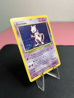 Mewtwo 010/102 Pokemon Base Set Unlimited 1999 - Rare Holographic - WoTC - Image 2