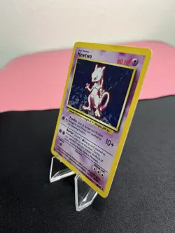 Mewtwo 010/102 Pokemon Base Set Unlimited 1999 - Rare Holographic - WoTC - Image 3