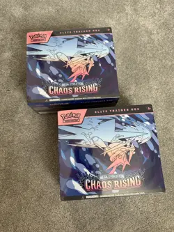 Pokemon TCG Chaos Rising ETB Elite trainer Box X2 Brand New Sealed - Image 1