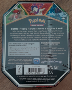 Pokemon TCG Divergent Power Tin Hisuian Decidueye V New & Sealed - Image 2