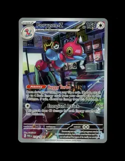 2023 Pokemon PARADOX RIFT PORYGON-Z IR FULL ART HOLO ILLUSTRATION RARE 214 NM! - Image 1