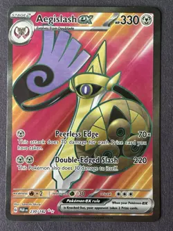 Pokemon Aegislash EX Paradox Rift #230/182 Ultra Rare Full Art Holo Near Mint - Image 2