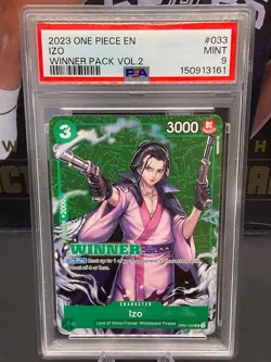 2023 One Piece EN OP01-033 Izo Winner Pack Vol. 2 PSA 9 MINT One Piece CCG - Image 1