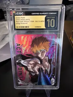 Ichigo Kurosaki Action Point Union Arena English BLC-3-AP01 CGC 10 Pristine - Image 1