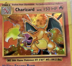 Pokemon Charizard Card 11/108 (2016) Ungraded (Some Slight Creases but No Tears) - Image 4