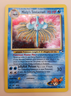 Pokemon TCG Misty's Tentacruel Holo Card 10/132 Gym Heroes Vintage Wotc - Image 3