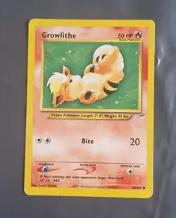 Growlithe, Mantine & Unown Non Holo Pokemon Cards - 2000 Neo Destiny - Image 3