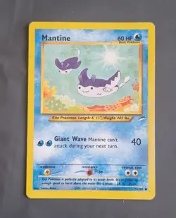 Growlithe, Mantine & Unown Non Holo Pokemon Cards - 2000 Neo Destiny - Image 4