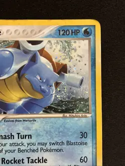 Swirl Pokemon Blastoise POP Series 3 Rare Holo HP Card 1/17 Promo - Image 2