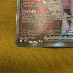 Pokemon TCG Destined Rivals Team Rocket's Mewtwo EX Full Art Card 213/182 - Image 2