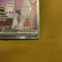 Pokemon TCG Destined Rivals Team Rocket's Mewtwo EX Full Art Card 213/182 - Image 3