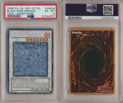 Black Rose Dragon - CSOC-EN039 - PSA 6 EX-MT - Ghost Rare 1st Yugioh - Image 1