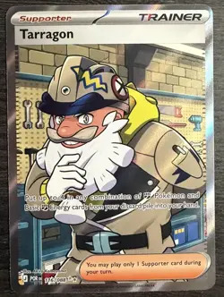 Tarragon Full Art Trainer - 116/088 -Perfect Order- NM- Pokemon Card TCG IN HAND - Image 1
