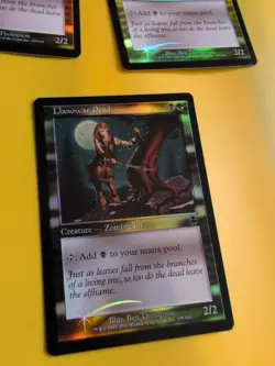 LLanowar Dead x3 Zombie Elf Apocalypse. Old Border FOIL. MTG 3 Card. - Image 3