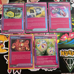 Pokemon ACE SPEC Trainer & Energy 5 card Lot Secret Box and Neo Upper Energy - Image 1