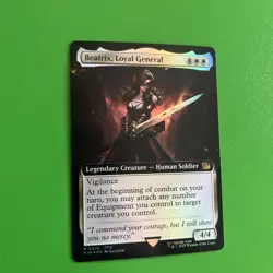 Beatrix, Loyal General Extended Art FOIL Final Fantasy MTG (NM) - Image 1