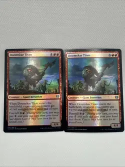 MTG - (2x) Doomskar Titan Kaldheim Foil NM Unplayed - Image 1