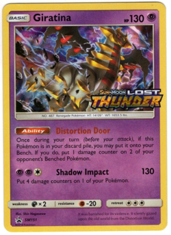 Pokemon Giratina HOLO Lost Thunder Promo Stamped SM151 LP+ - Image 1