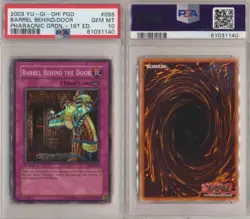 Barrel Behind The Door - PGD-095 - PSA 10 GEM MT - Super Rare 1st Yugioh - Image 1