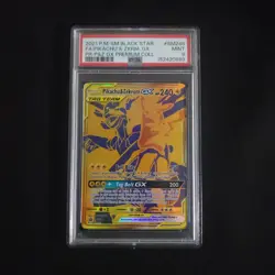 2021 POKEMON SM BLACK STAR PROMO SM248 PIKACHU & ZEKROM GX PREMIUM PSA 9 - Image 1
