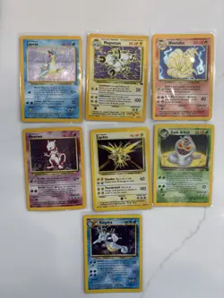 HP Vintage Pokemon Lot Lapras Mewtwo Zapdos Fossil Team Rocket Base - Image 1