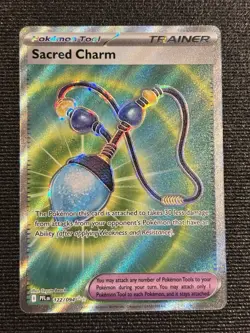 Sacred Charm 122/094 Ultra Rare Phantasmal Flames Pokemon Near Mint - Image 1
