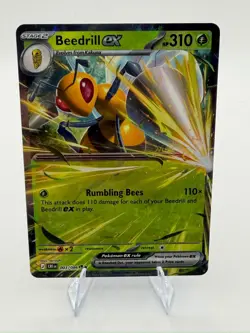 Pokemon TCG Chaos Rising: Beedrill EX 003/086 Double Rare Holo NM - Image 1