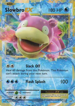 Slowbro EX 26/108 Ultra Rare Holo XY - Evolutions NM Pokemon - Image 1