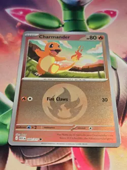 Charmander (Energy Symbol Pattern) 020/217 Holo ME: Ascended Heroes Pokemon NM - Image 1
