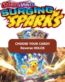 Pokemon Surging Sparks: Choose Your Card! Holo/Reverse Holo NM Cards - Image 1
