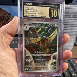 Kingambit Pokemon SV Promo 130 Full Art Holo Promo CGC Pristine 10 2024 - Image 1