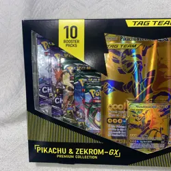 Nintendo Pokemon TCG Pikachu and Zekrom-GX Tag Team Premium Collection 820650809910 - Image 2