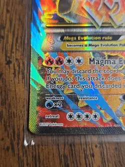 Pokemon TCG M Camerupt EX XY198A Black Star Promo Alternate Art 2017 Holo HP - Image 2