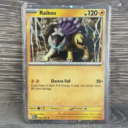 Pokemon Raikou - (Cosmos Holo) 048/132 Me01: Mega Evolution Promo SWIRL!!! - Image 1
